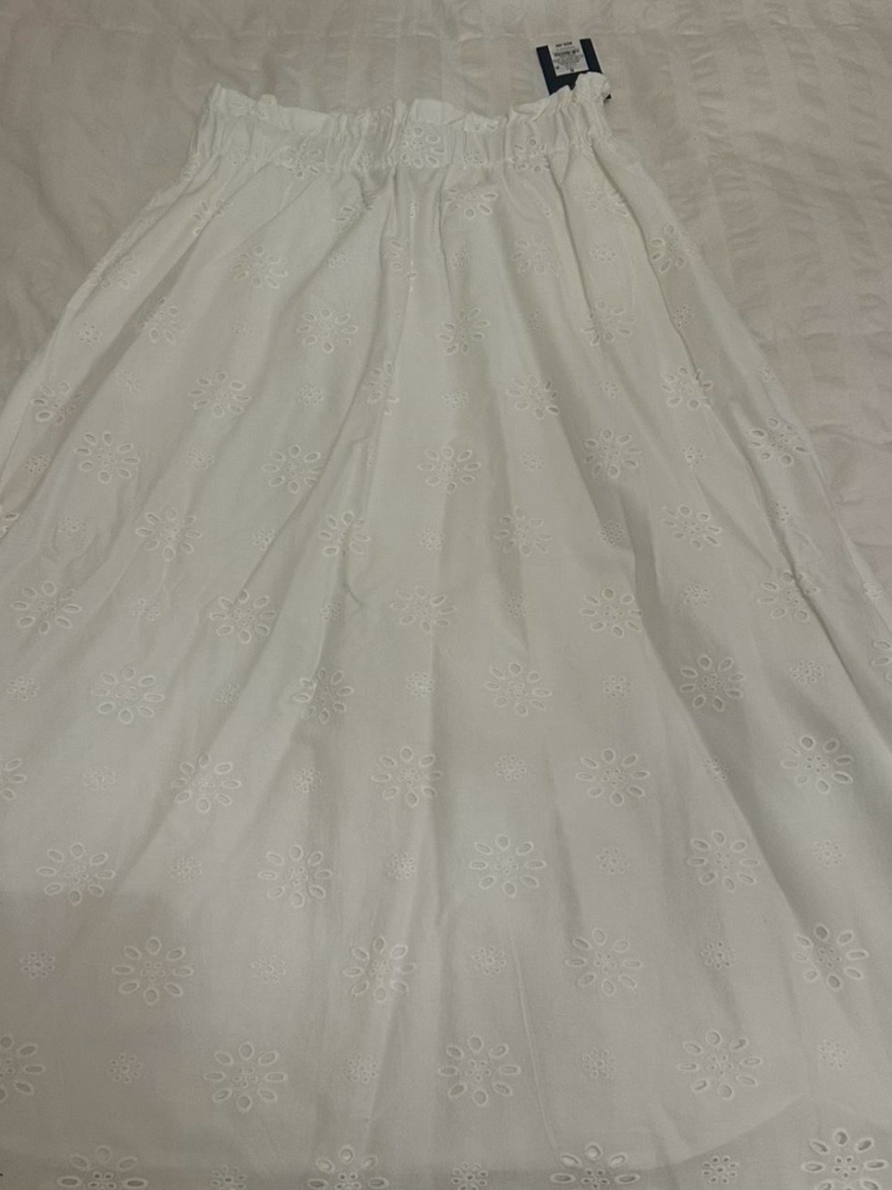 Universal Thread White Eyelet Midi Skirt